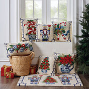 Cream Chinoiserie Nutcracker Hook Pillow