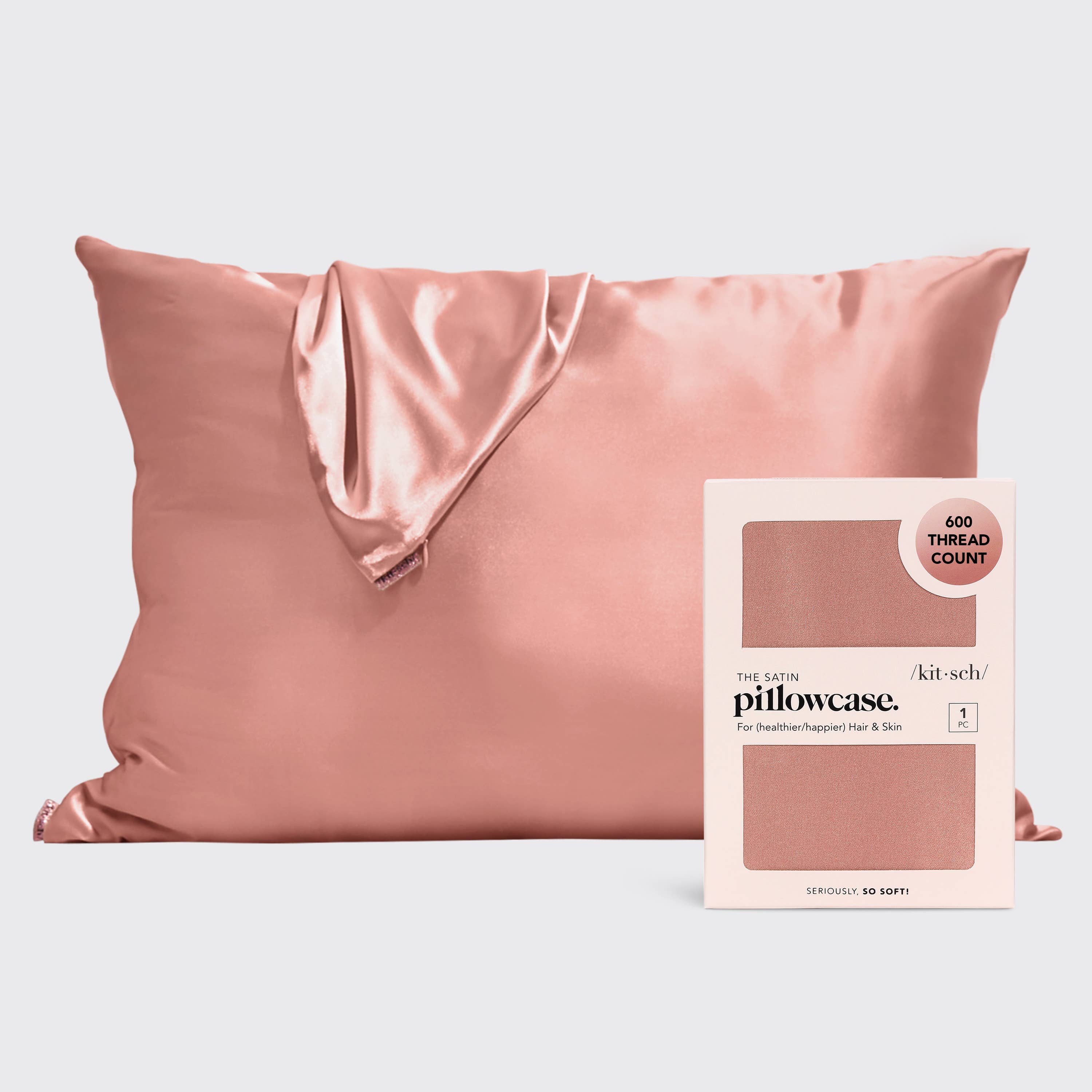 Terracotta Satin Pillowcase - Standard