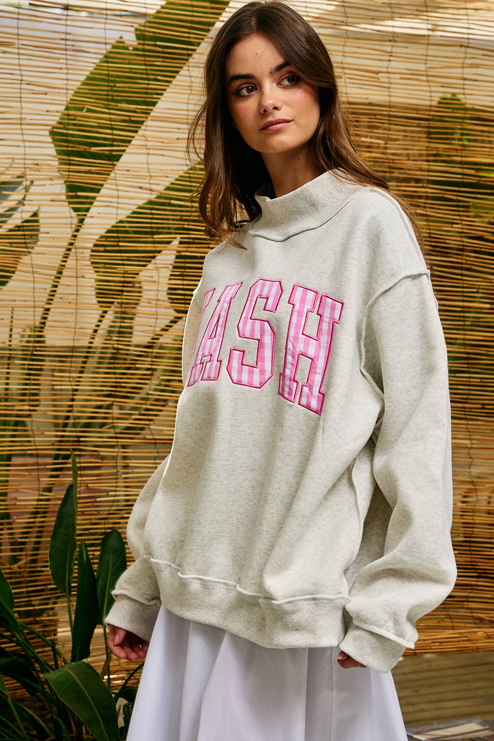 Nash Embroidered Mockneck Sweatshirt