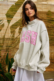 Nash Embroidered Mockneck Sweatshirt