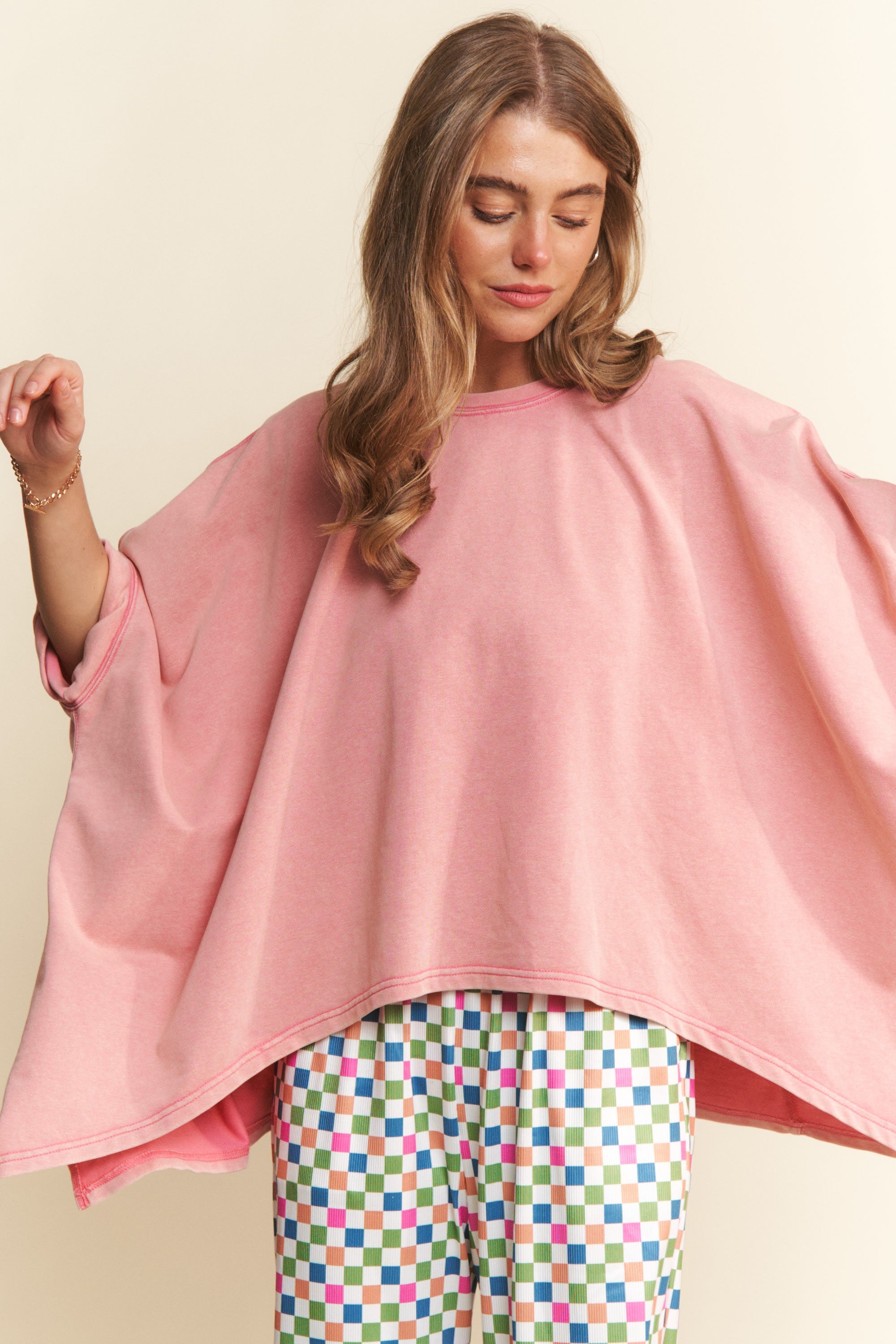 Pink French Terry Top