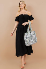 Cabana Quilted Tote Bag