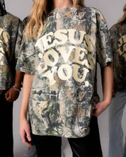 Camo Jesus Loves You Tee