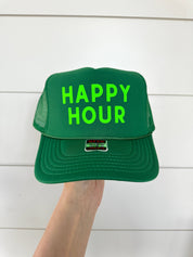 Green Happy Hour Trucker Hat