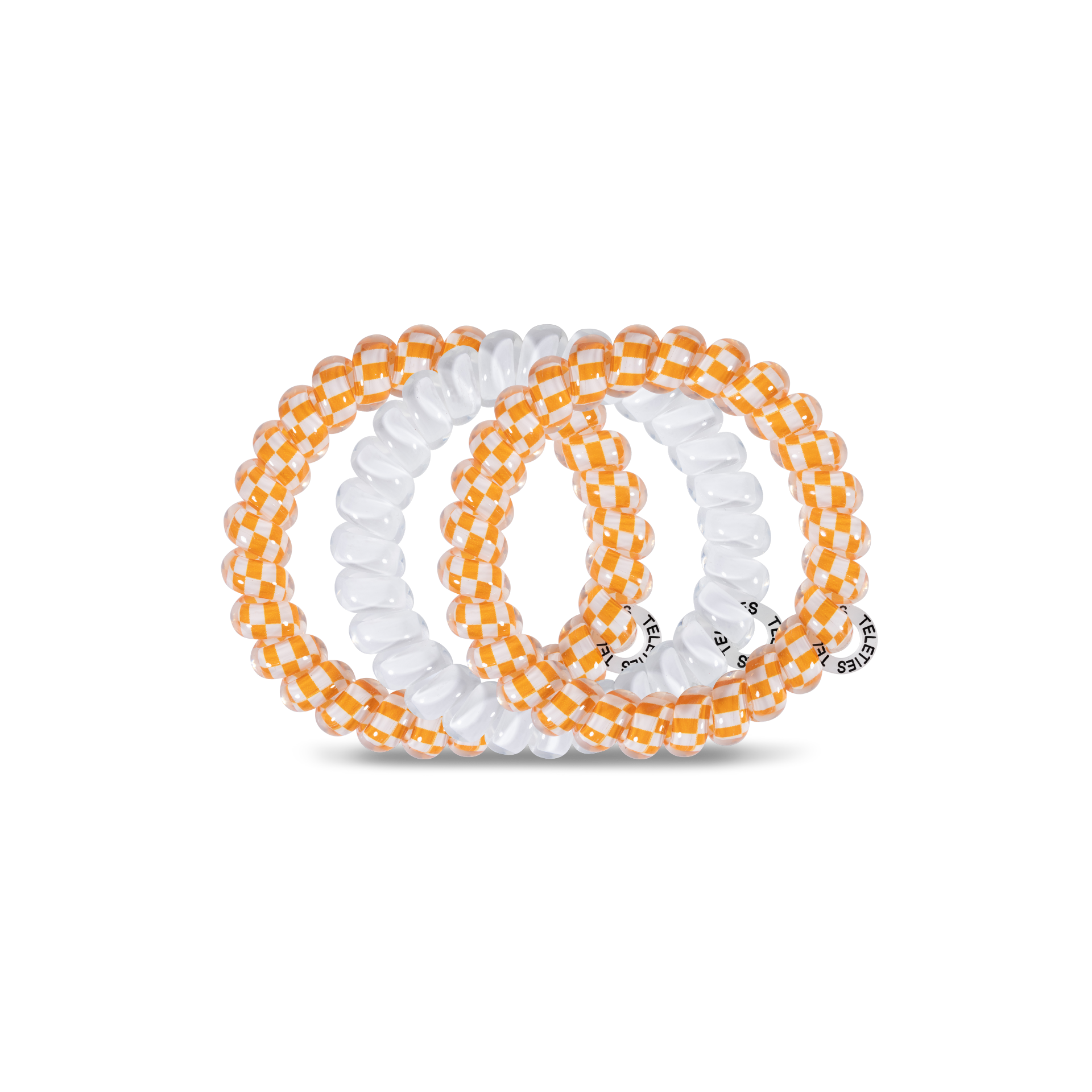 Spiral Hair Coils | Large | University of Tennessee showing strong grip, no rip spiral hair tie
