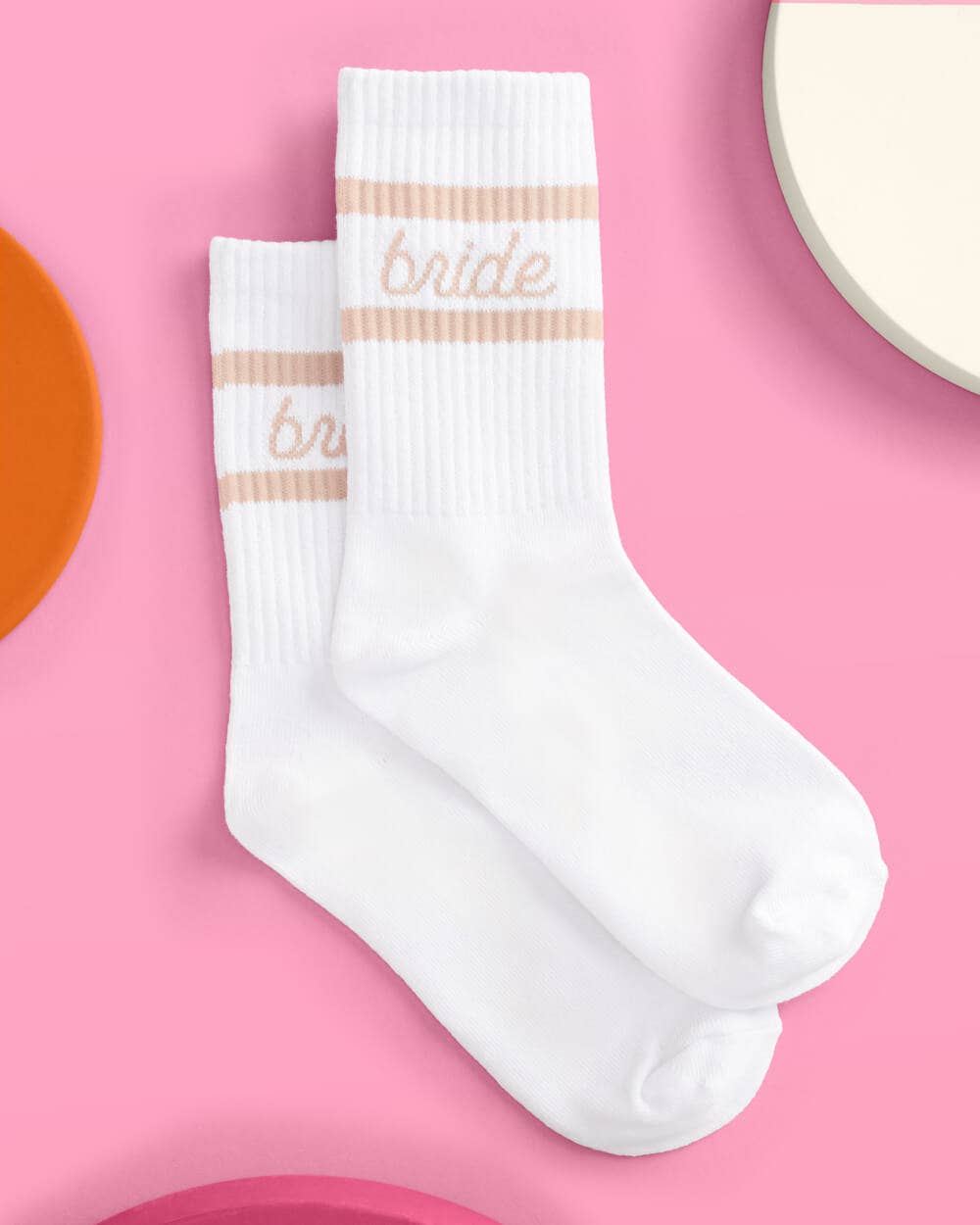 Pink Bride Socks