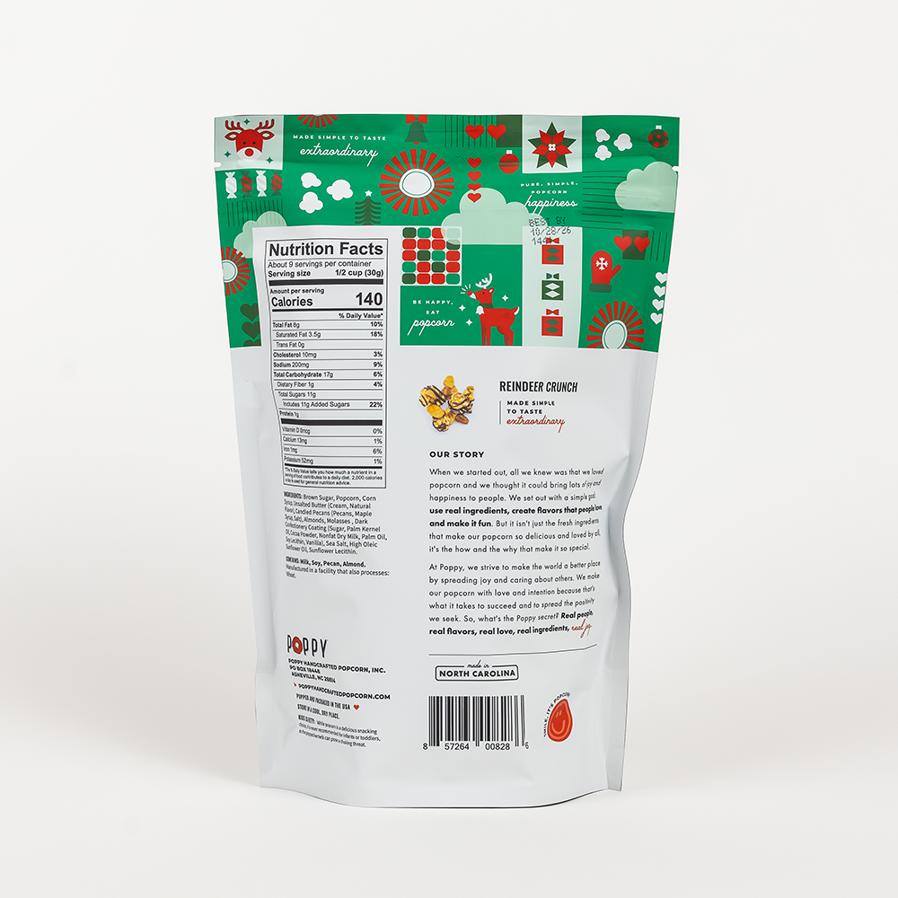 Reindeer Crunch Popcorn Market Bag