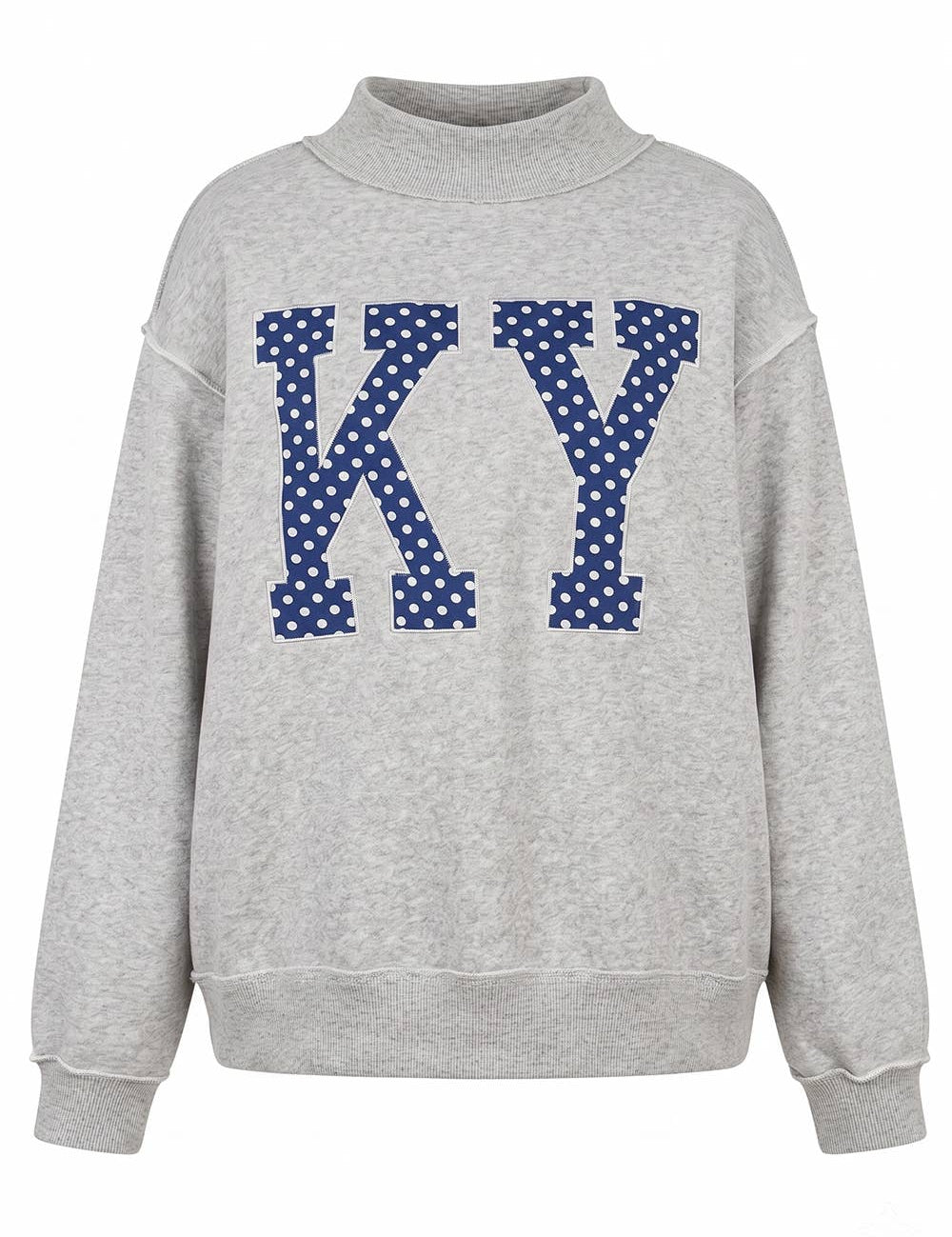 Gray KY Embroidery Varsity Sweatshirt