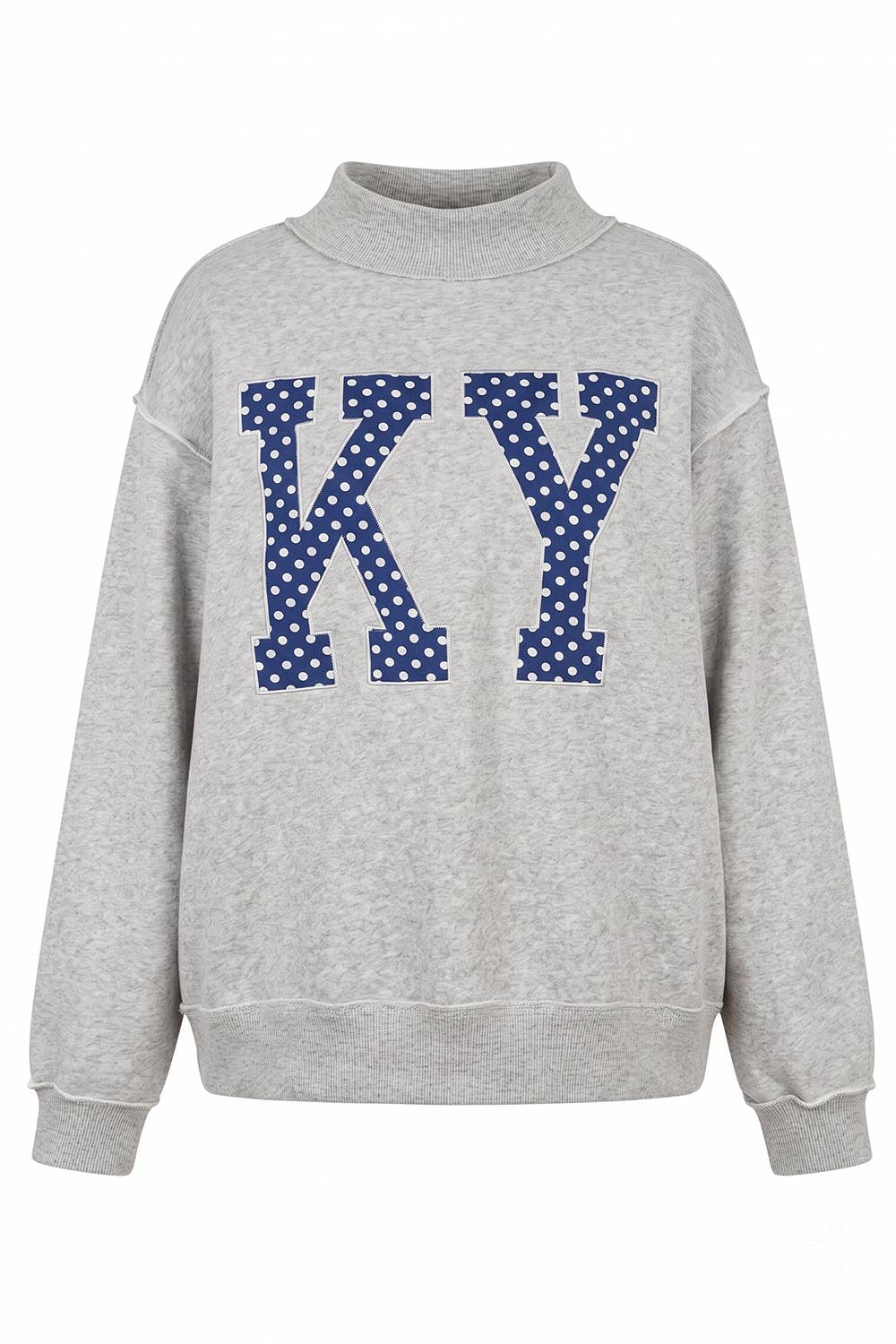 Gray KY Embroidery Varsity Sweatshirt