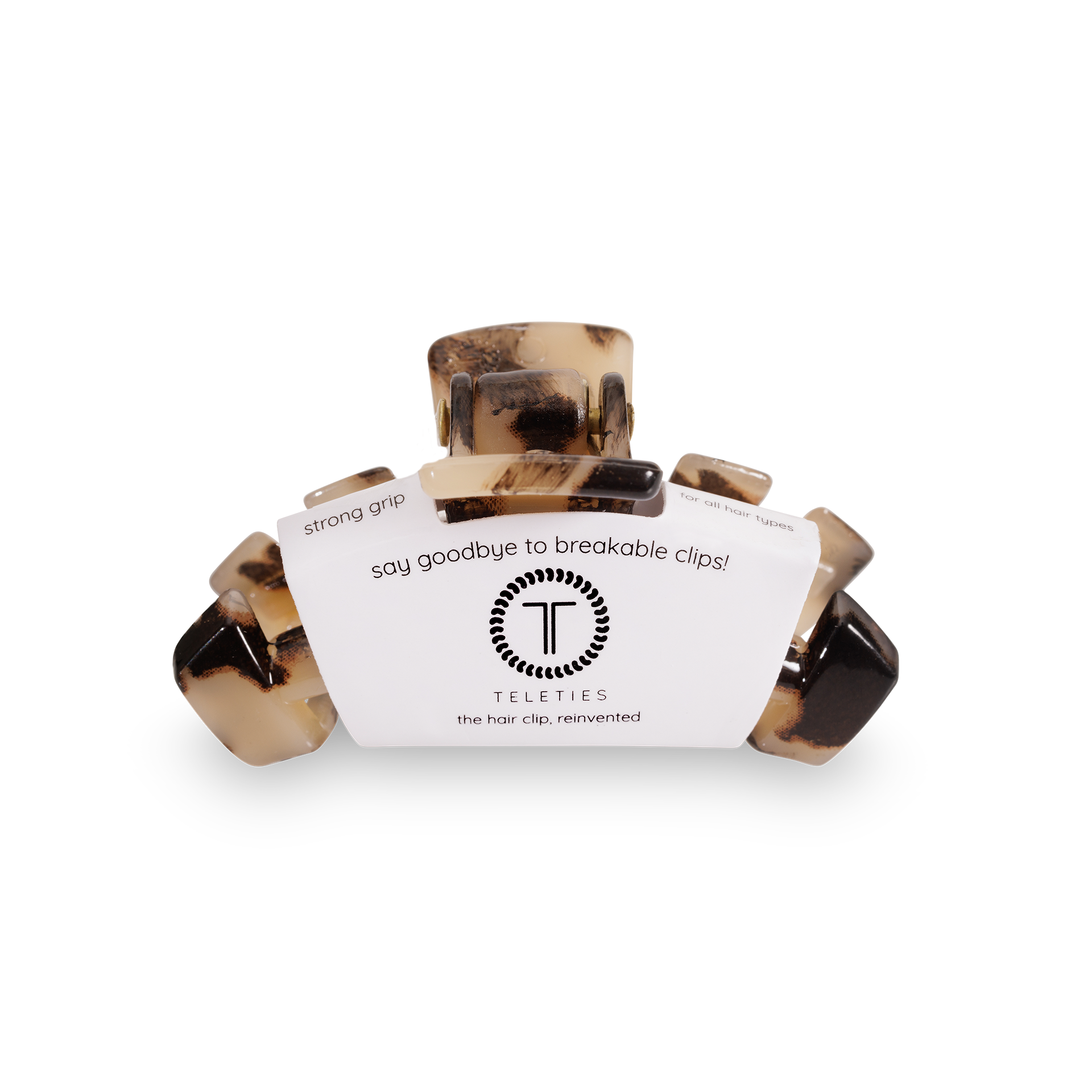 Tiny Classic Hair Clip | Blonde Tortoise
