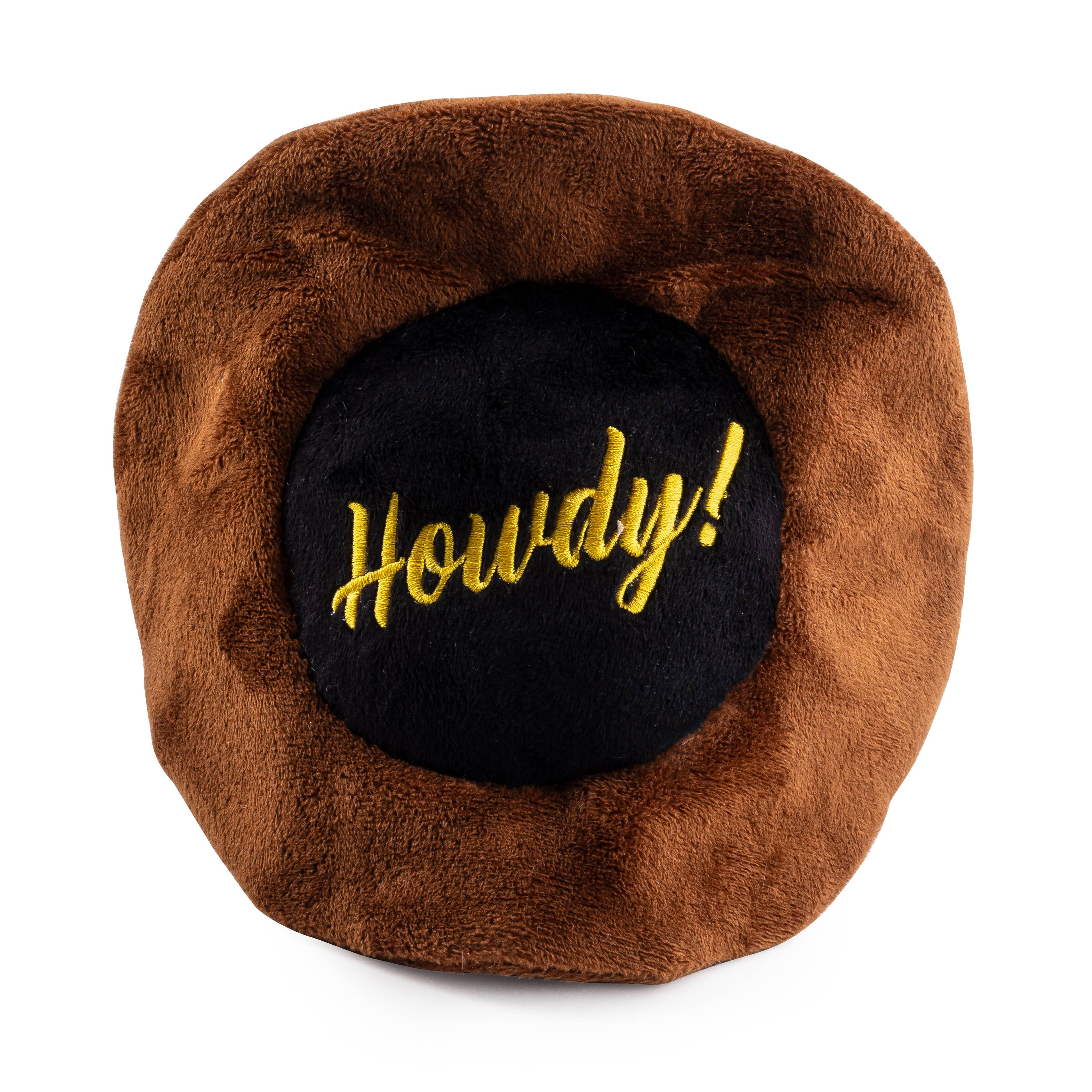 Brown Cowboy Hat Dog Toy