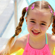 Snap Clip | 6 Count | Tropical Punch — lightweight and hair-friendly and solid vivid hot pink