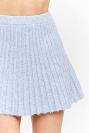 Maude Blue Knit Skirt