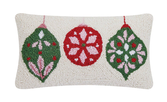 Festive Folk Ornament Hook Pillow