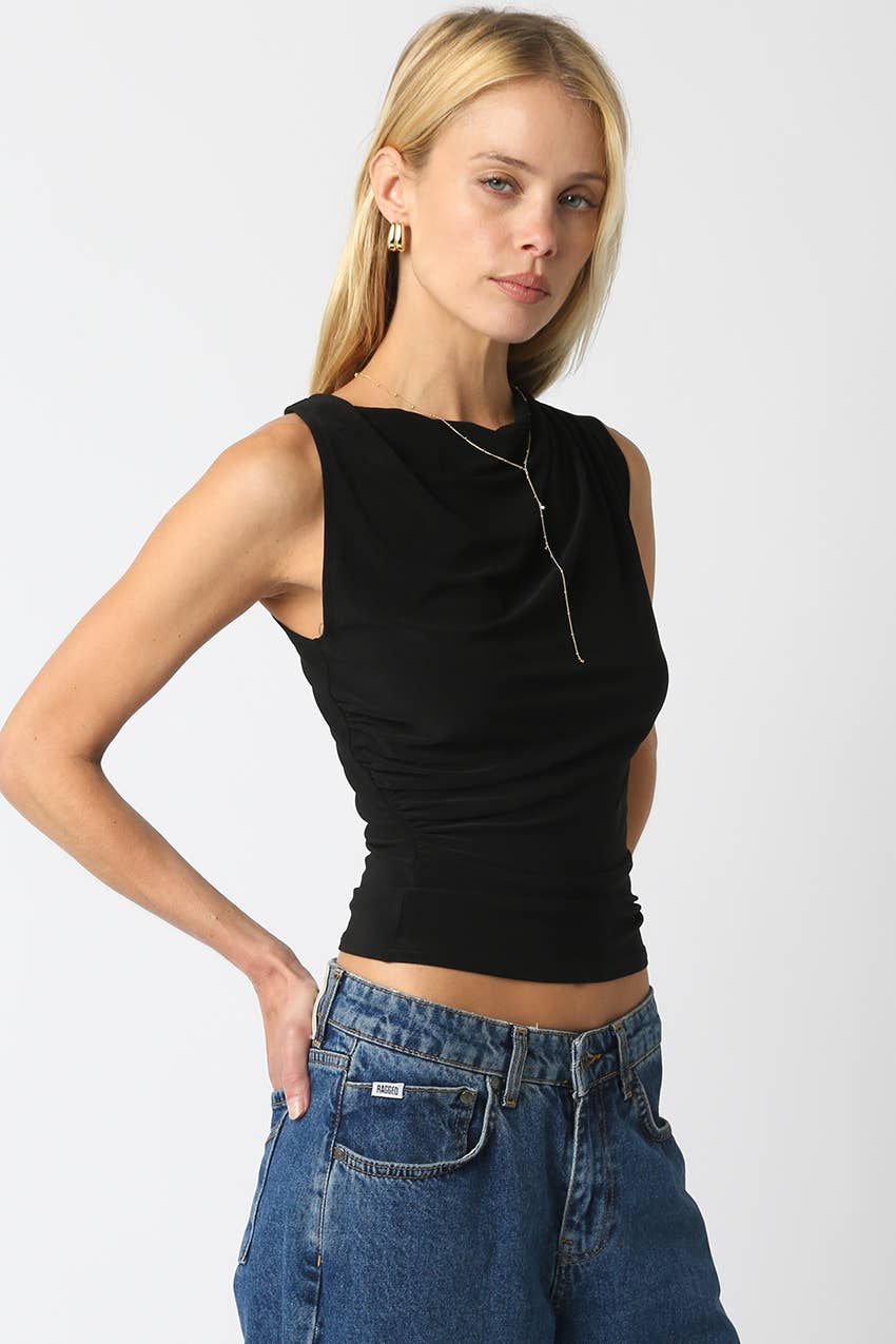 Black Sleeveless Top