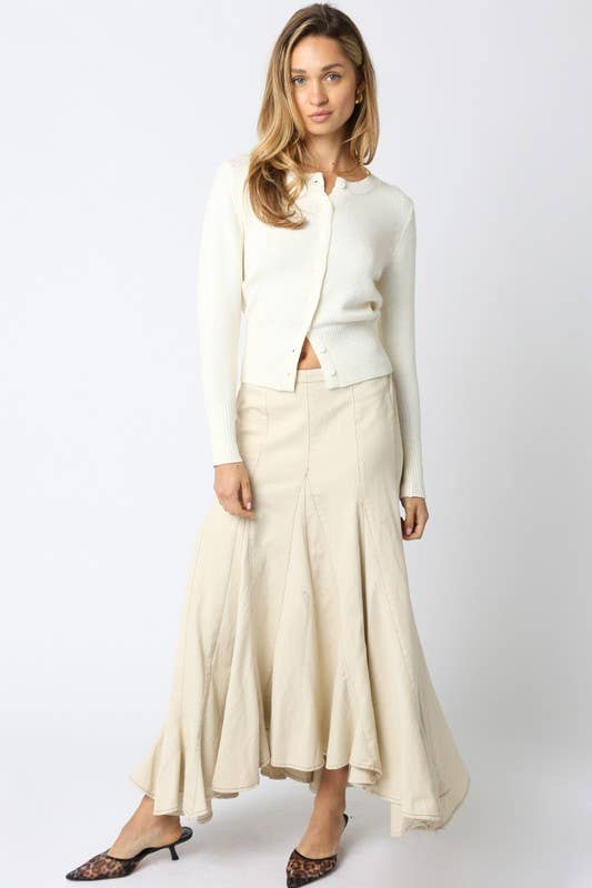 Beige Maxi Skirt