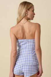Blue Gingham Mini Set