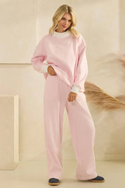 Pink Striped Lounge Pants