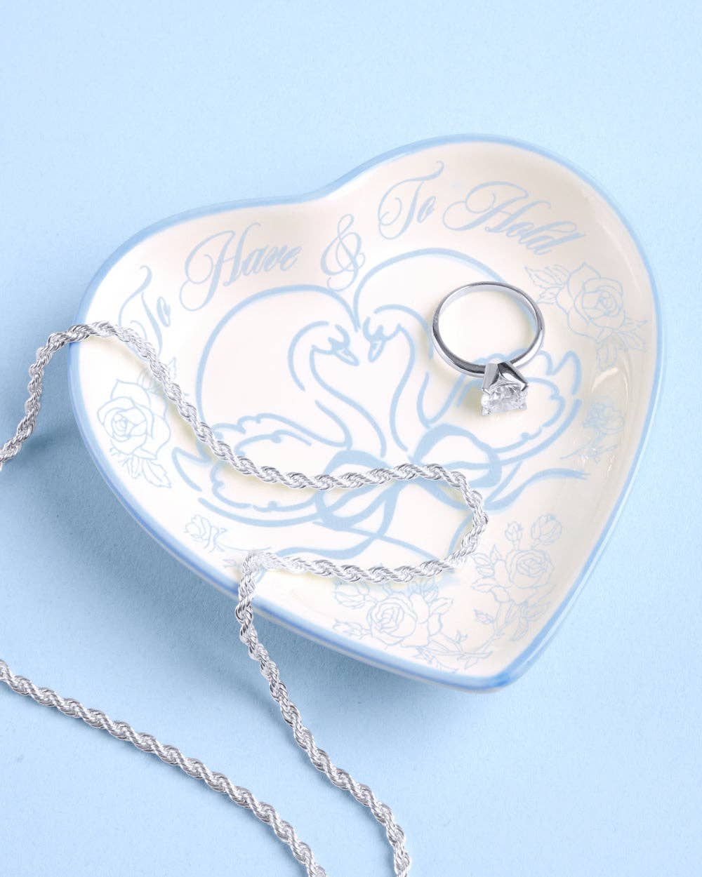 White To Have & To Hold Ring Tray