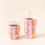 Pink Floral Drink Sleeve