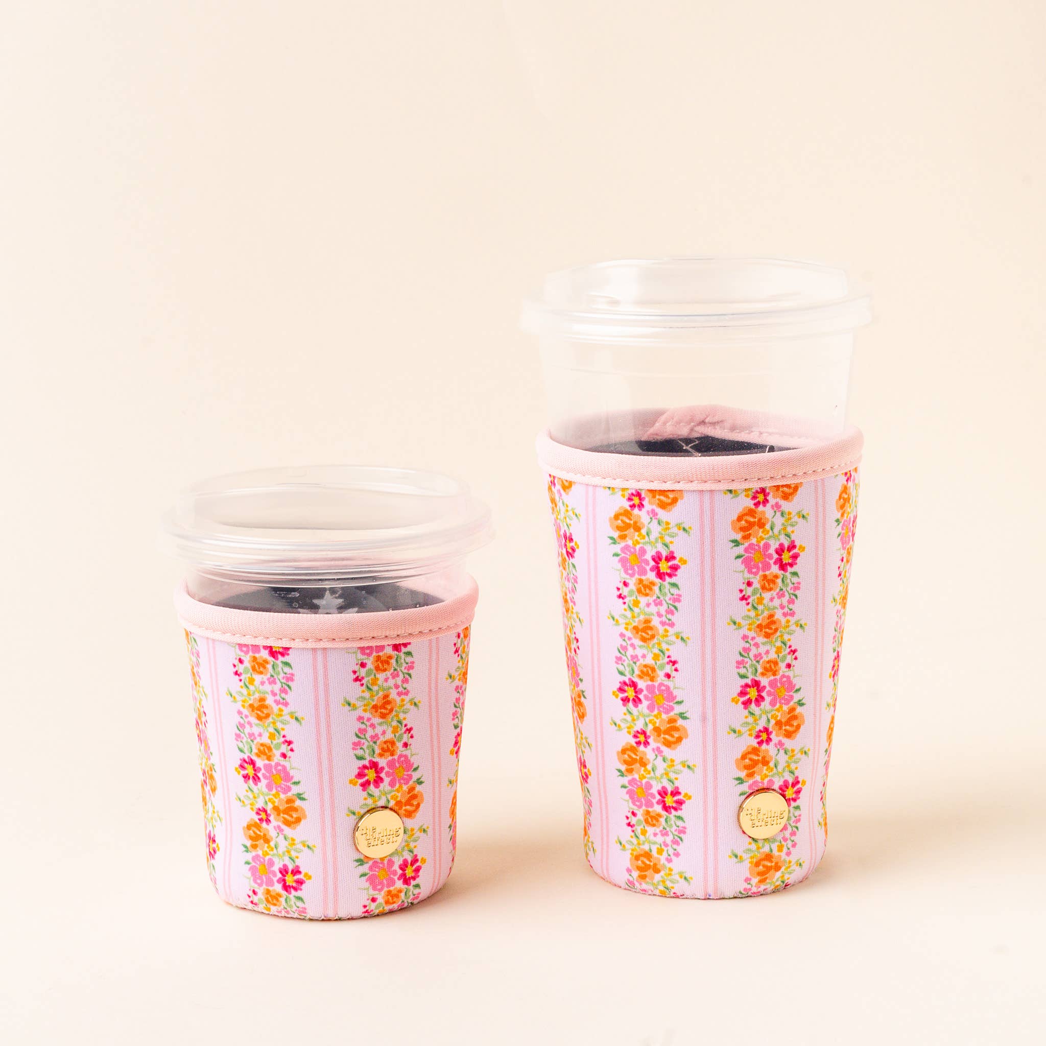Pink Floral Drink Sleeve