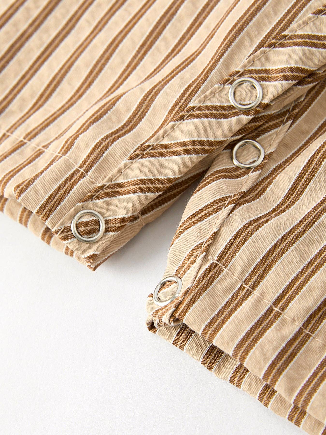 Stripe Smocked Cross Boys' Romper