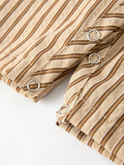 Stripe Smocked Cross Boys' Romper