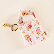Floral Earbud Case Keychain