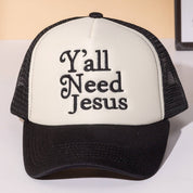 Y'all Need Jesus Mesh Back Trucker Hat