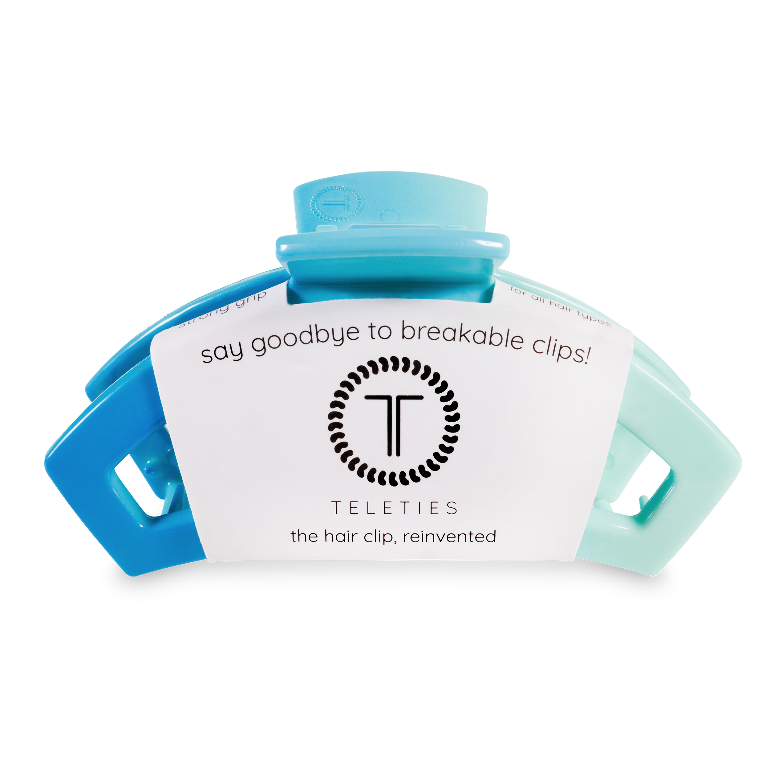Open Hair Clip | Large | Poolside showing bendable teeth that spring back to shape