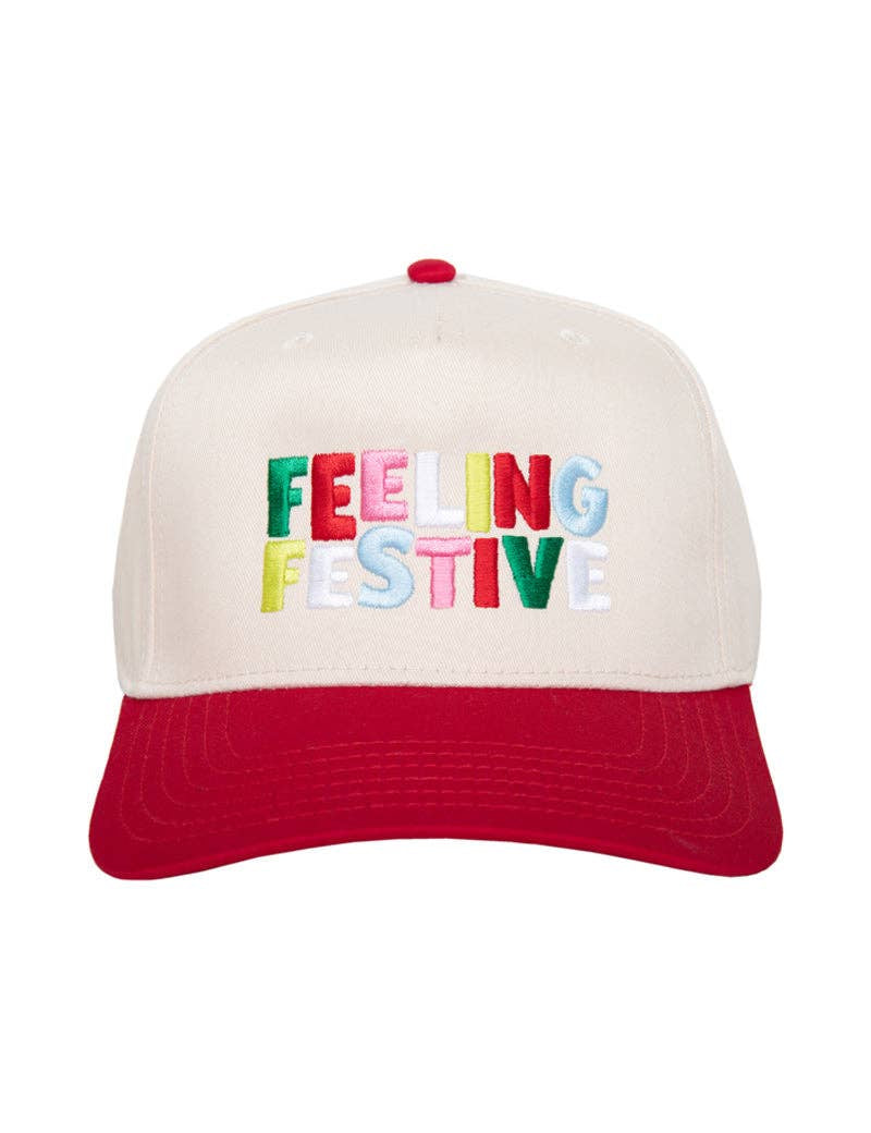 Red Feeling Festive Christmas Trucker Hat