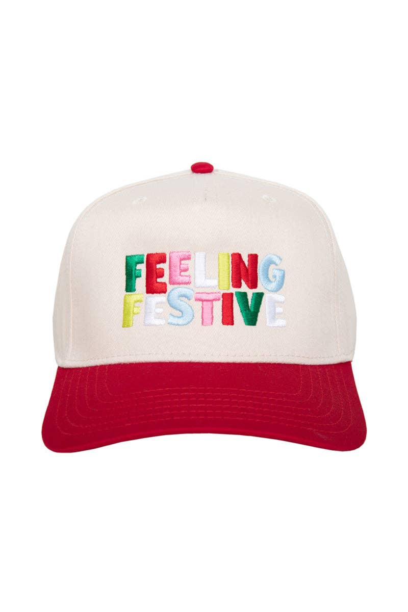 Red Feeling Festive Christmas Trucker Hat