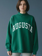 Green Augusta Mock Neck