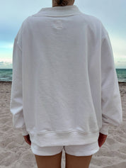 White American Flag Dog Mockneck