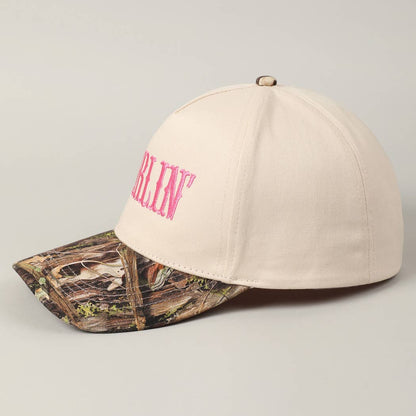 Camo DARLIN' Embroidery Trucker Hat