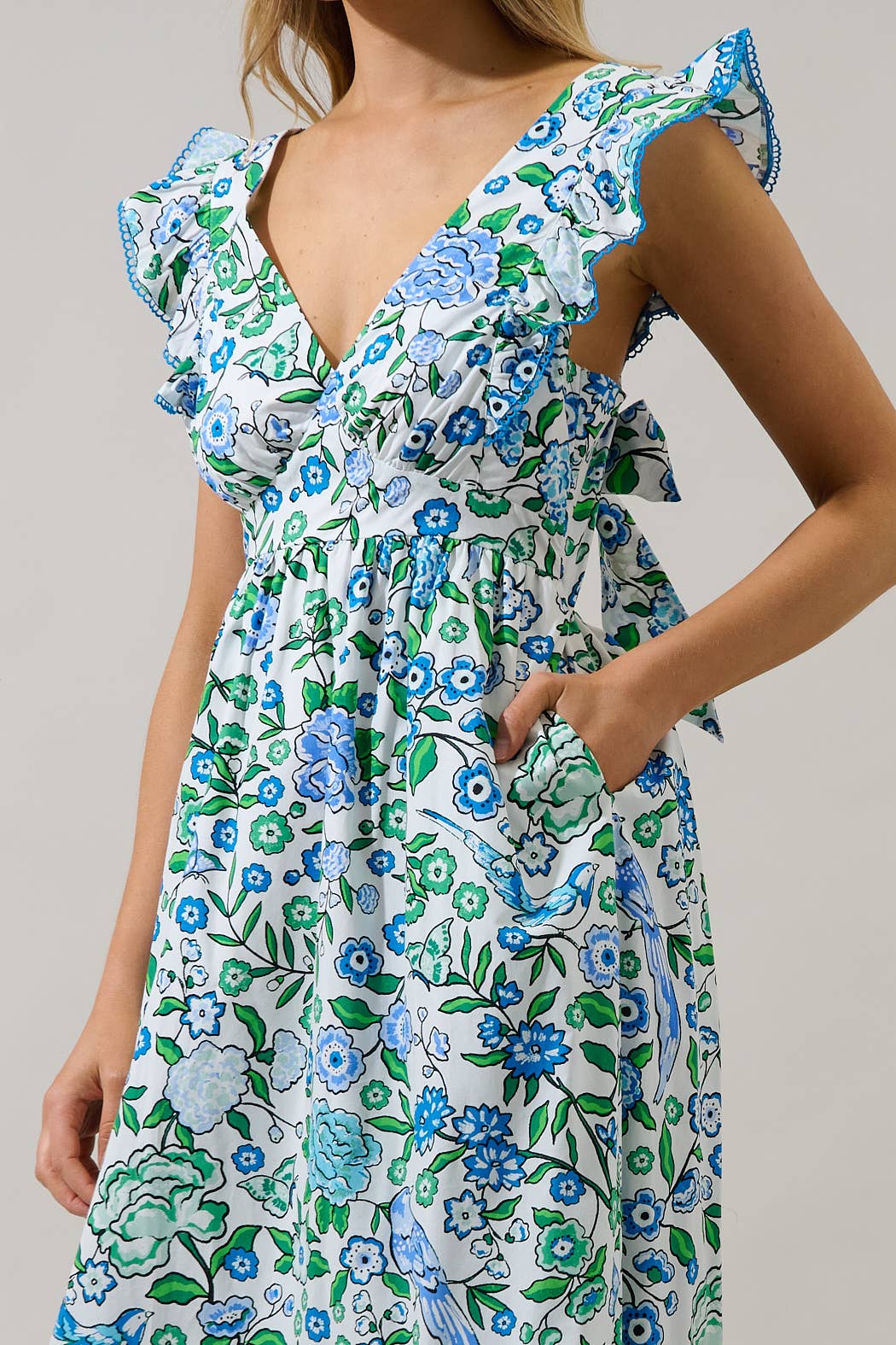 Mawar Ruffle Maxi Dress Gianne Floral