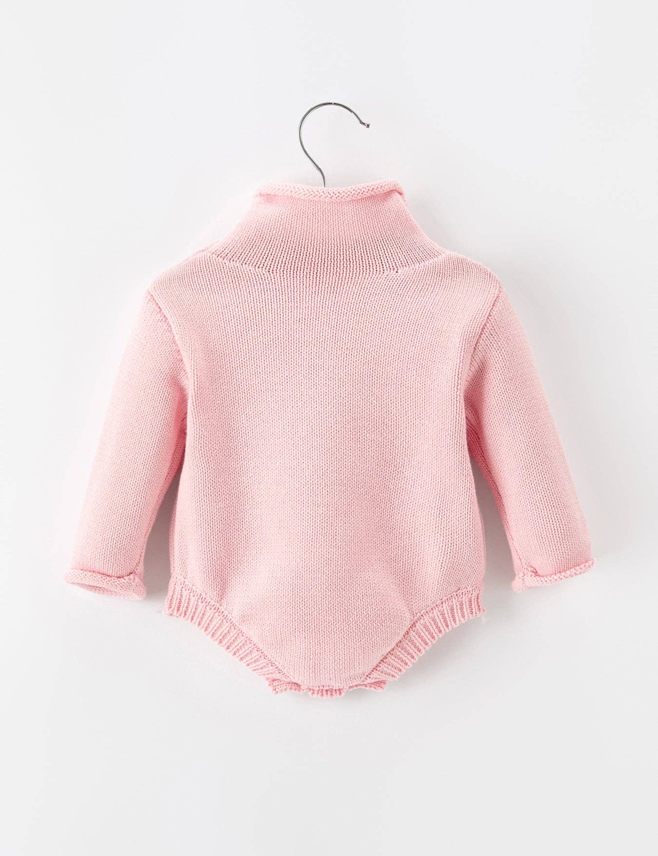 Christmas Candy Cane Romper showing delicate bow detail