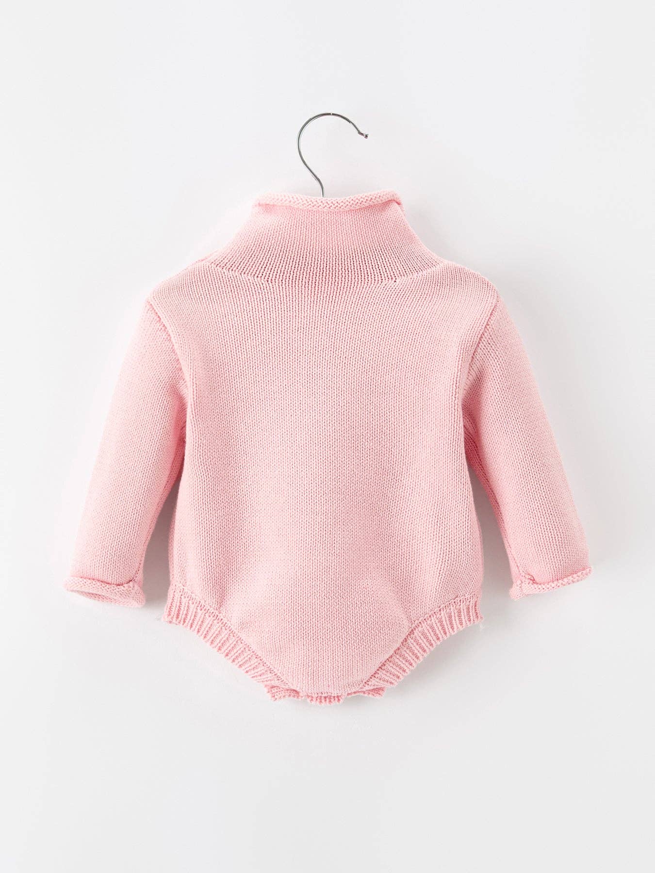 Christmas Candy Cane Romper showing delicate bow detail