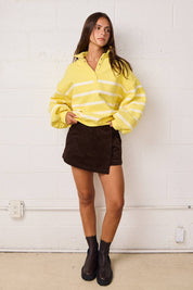 Yellow & White Stripe Pullover