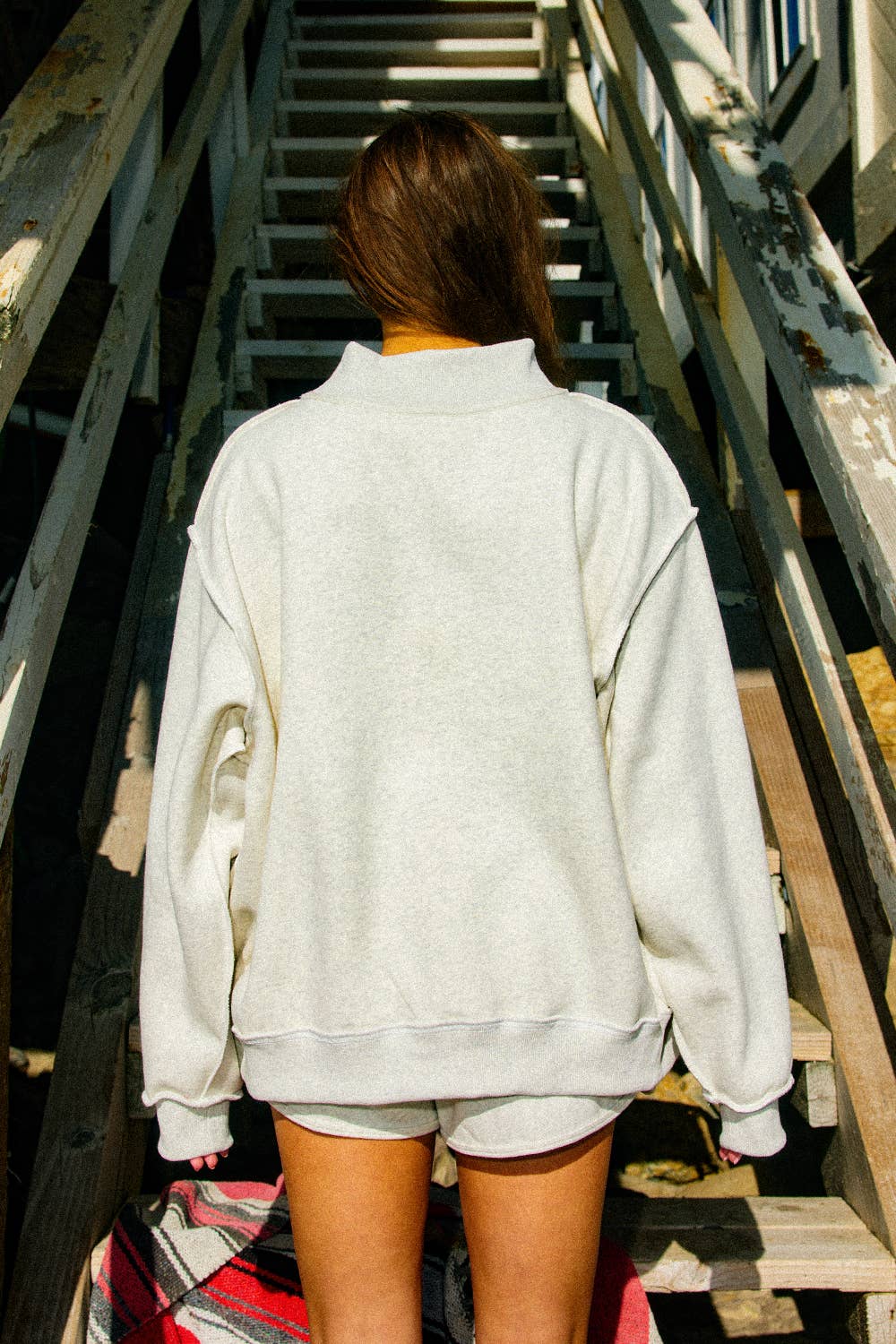 Lake & Mountain Mock-Neck Sweatshirt