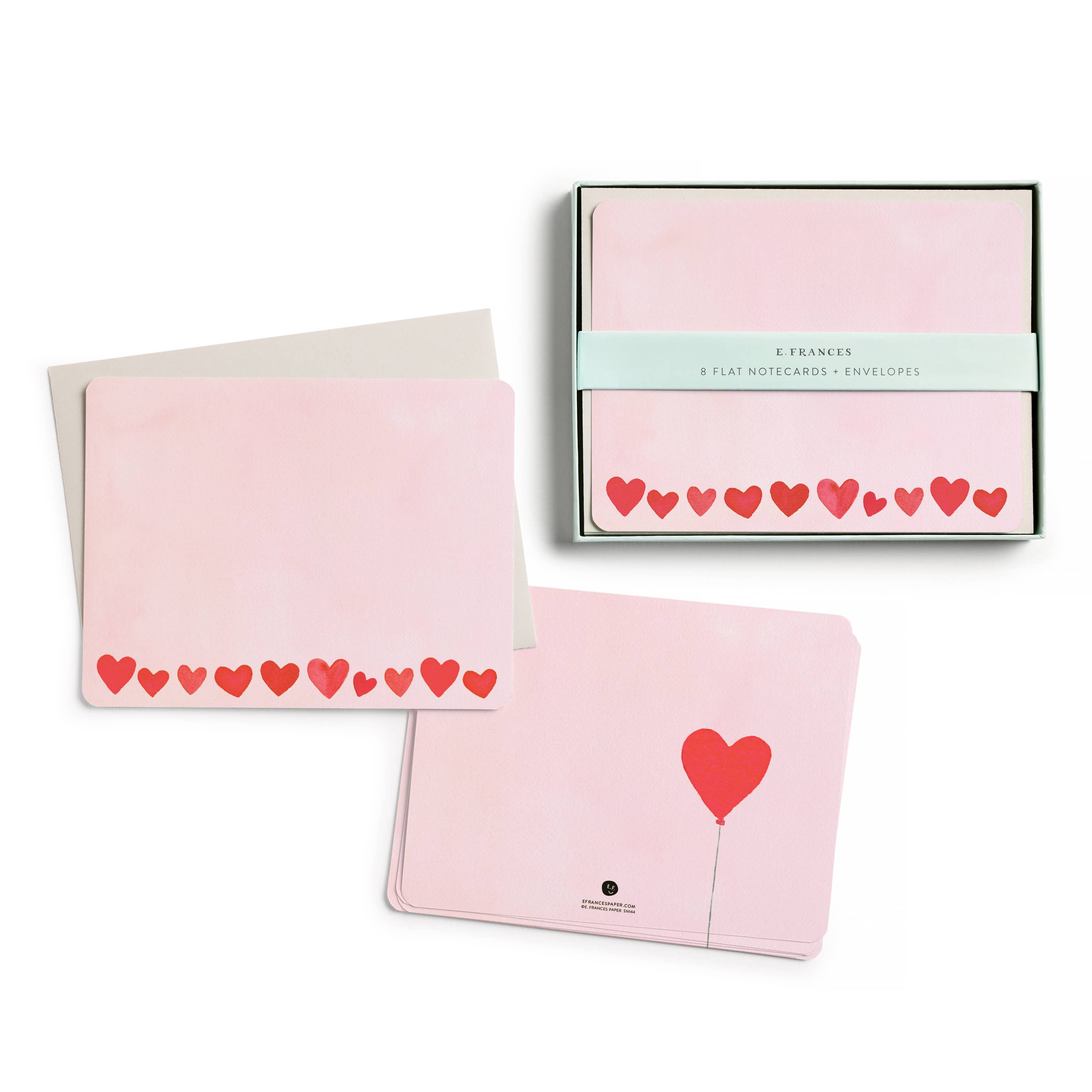 Mini Hearts Blush Flat Note Set