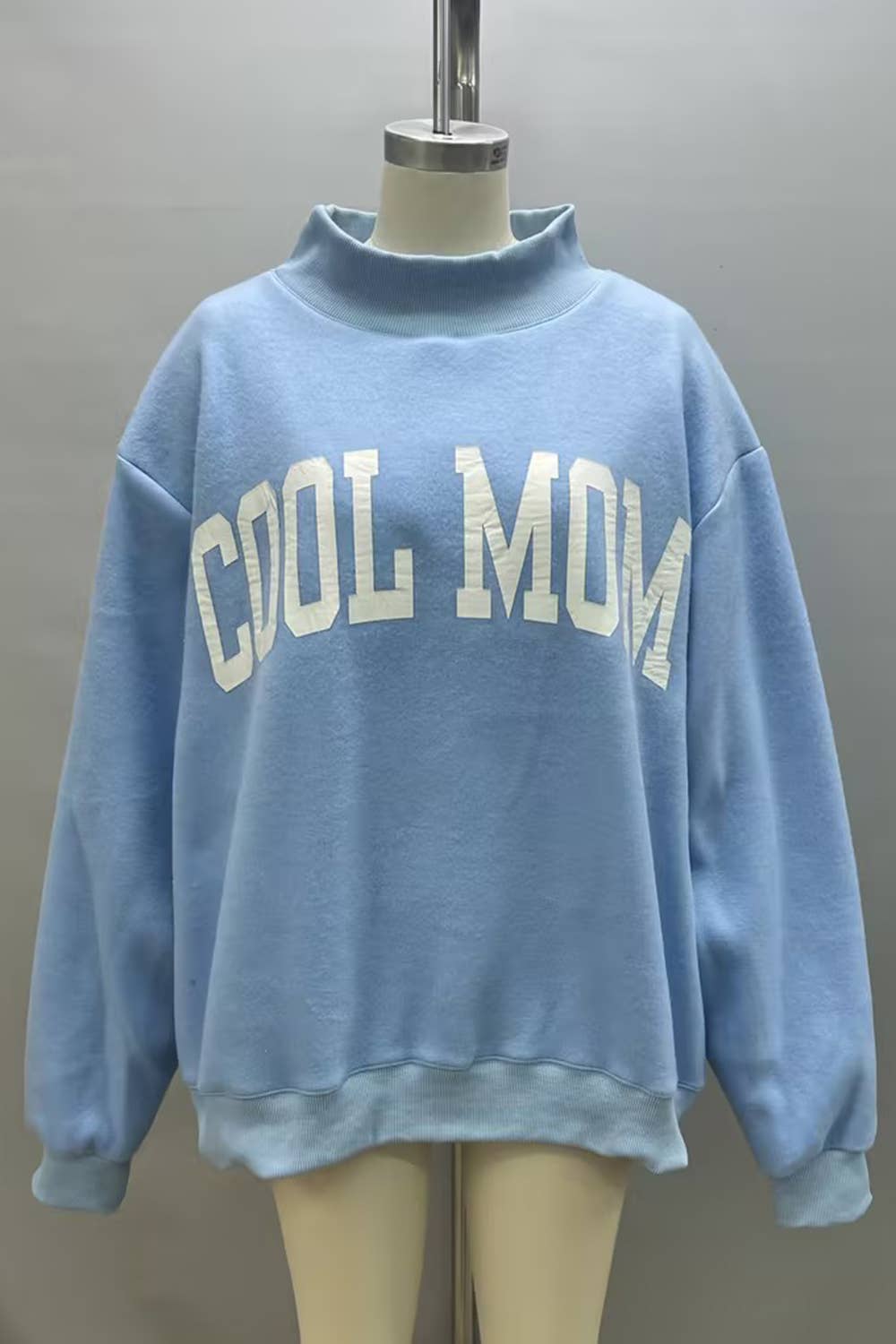 Blue Mother Reversible Mock Neck