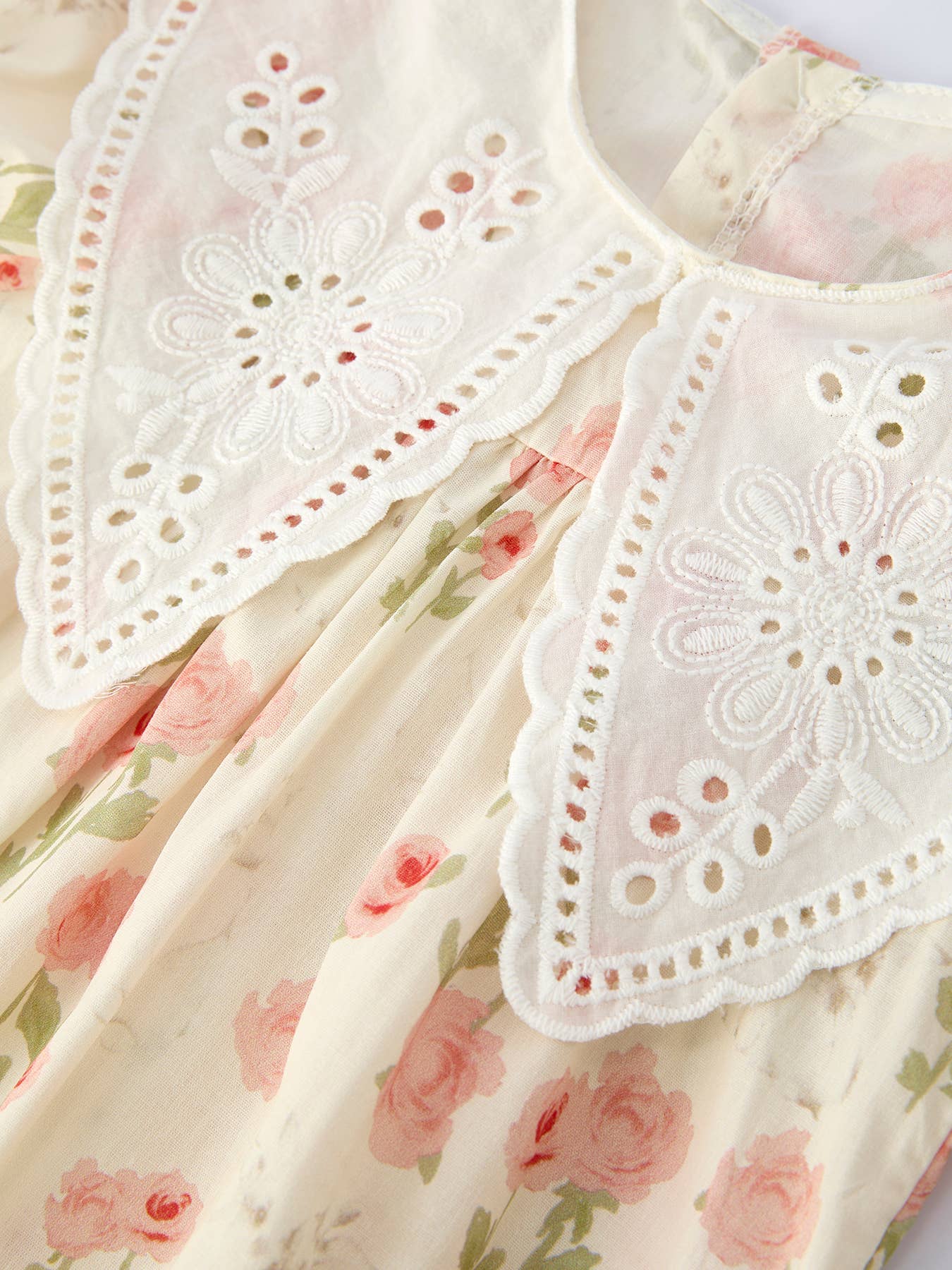 Rose Lace Baby Girl Romper w/ Headband