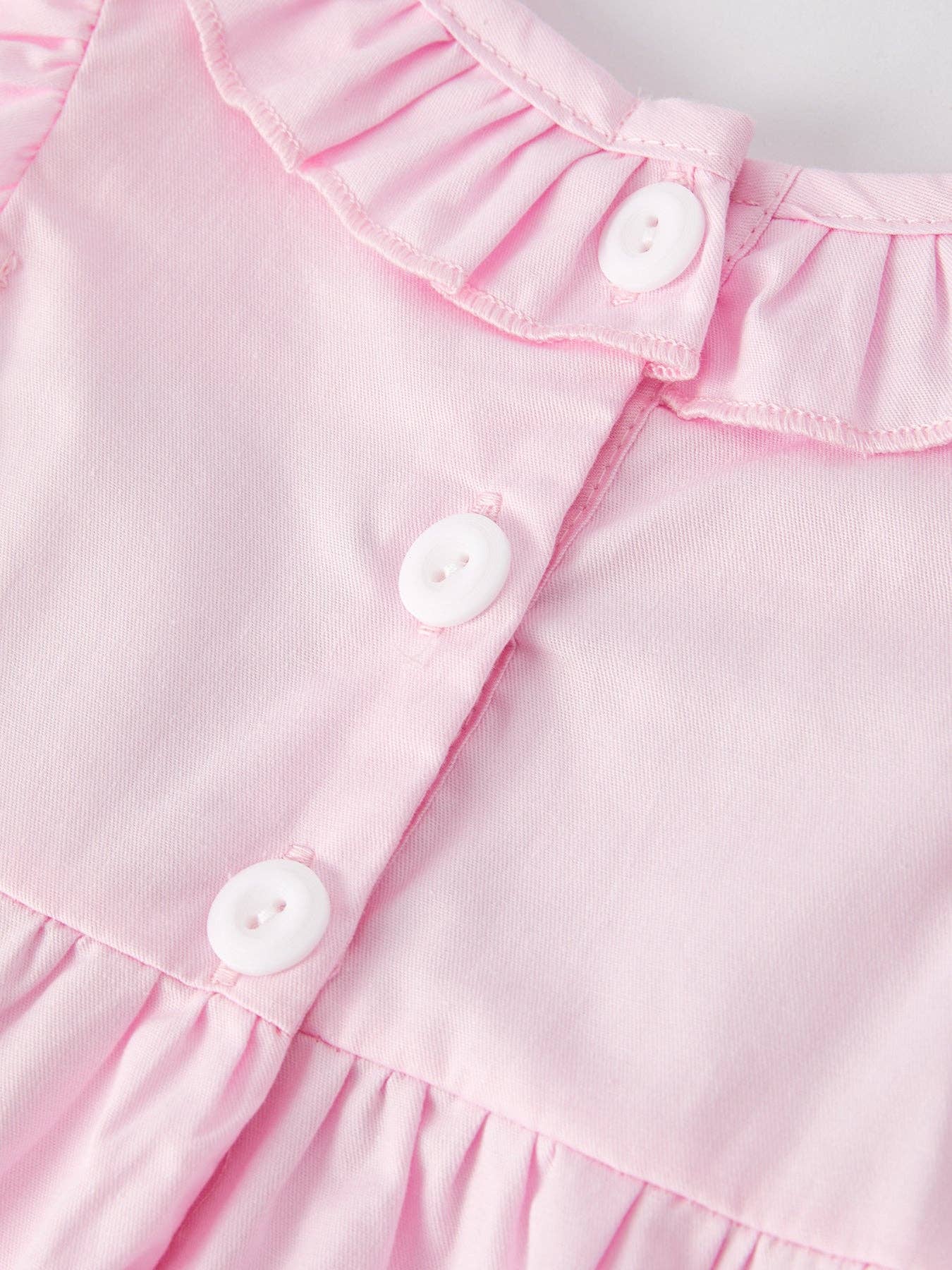 Easter Ruffles Girls Pink Romper