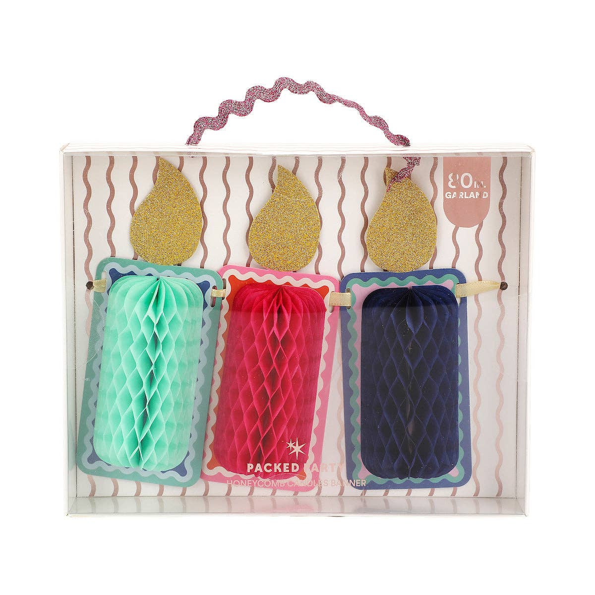 Honeycomb Birthday Candle Banner from Ninety Nine Boutique