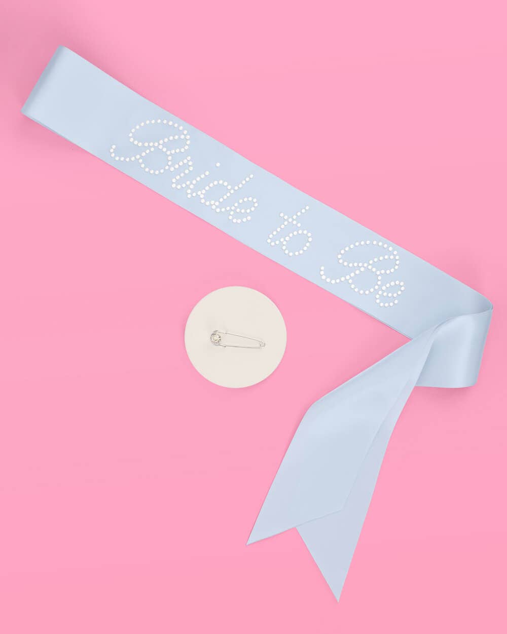 Bride To Be Pearl & Blue Sash