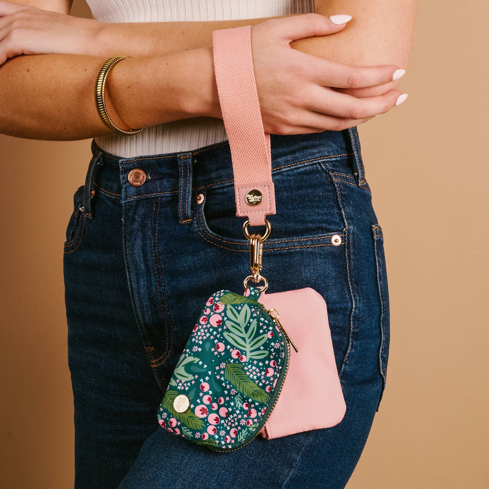 Jolly Sprig Dynamic Duo Pouch Wristlet