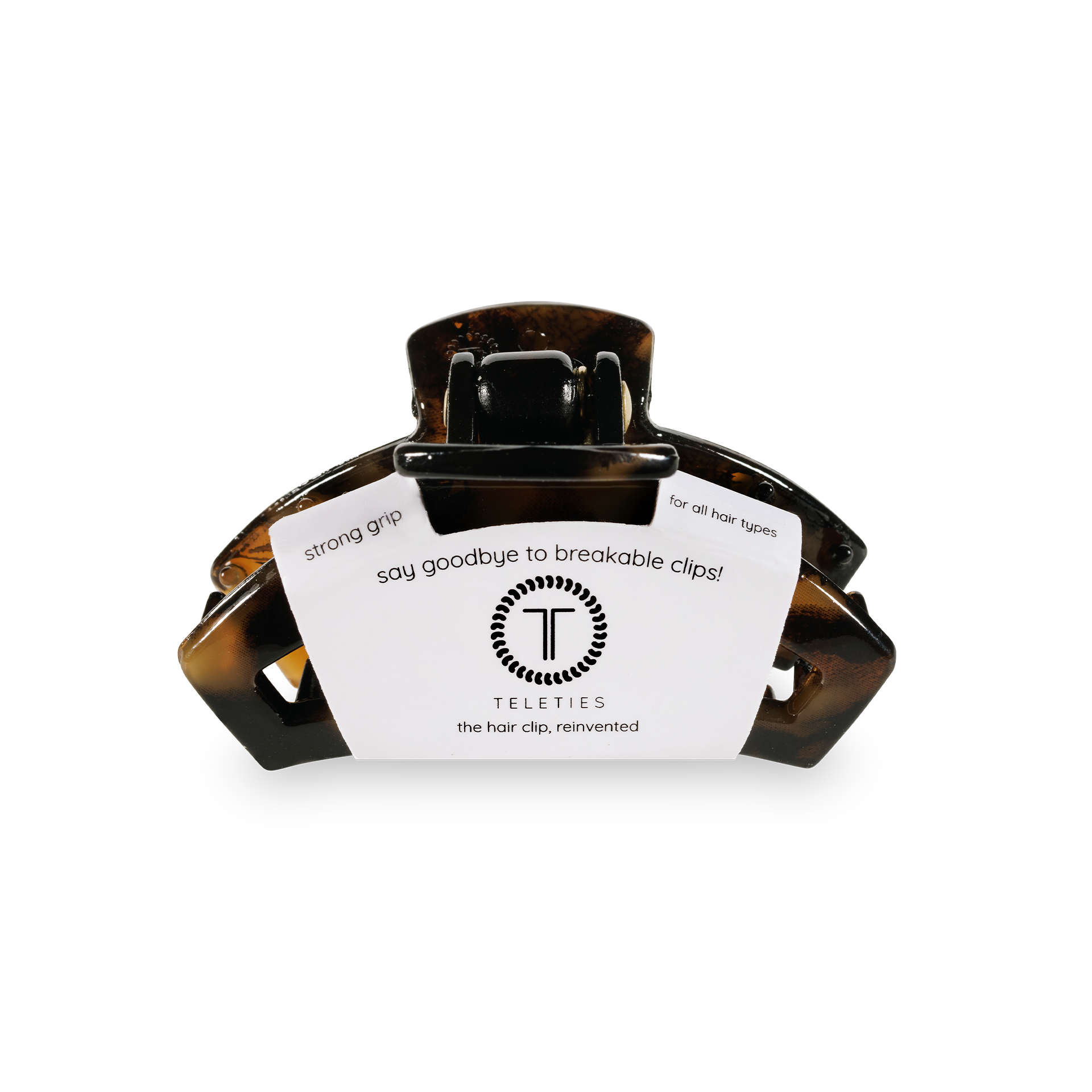 Tortoise Tiny Open Hair Clip