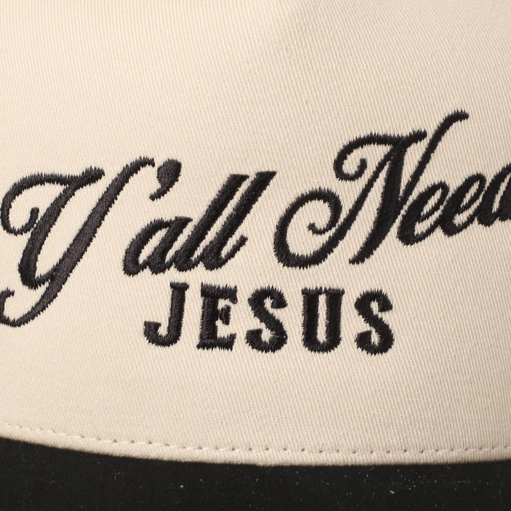 Y'all Need Jesus Embroidered Trucker Hat