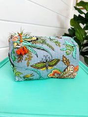 Botanical Quilted Makeup Bag